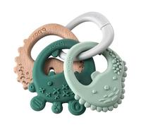 b.box Lot de 3 Anneaux de Dentition | 3 Anneaux de Dentition Texturés sur Anneau Détachable | Jouet de Dentition pour Bébé de 3 Mois et Plus | Apaisants | Massage en Douceur