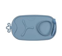 b.box Set de Table Roll + Go | Set de Table Lavable pour Enfants, Divisé en 3 Compartiments avec Bol Intégré | Convient à la Plupart des Chaises Hautes, Idéal pour Les Voyages