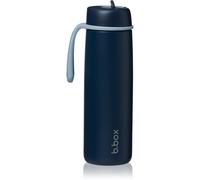 b.box Stainless Steel Thermos Bottle bouteille isotherme avec paille Midnight 1 pcs