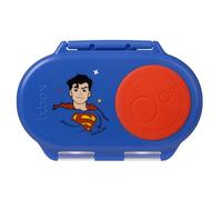 b.box Superman Boite à Collation | Mini Boîte à Déjeuner | Boite à Goûter Enfant avec 2 Compartiments | Idéal pour les Tout-Petits et les Enfants | Peut Contenir un Fruit Entier | Sans BPA