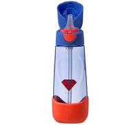 b.box Superman Gourde Enfant en Tritan™ | Bouteille d'Eau à Préhension Facile et Couvercle Étanche | Design Moderne et Cool Adapté Aux Enfants, Idéal pour Remplacer la Tasse Antifuite | 600 ml