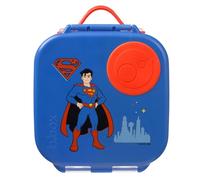 b.box Superman Mini Boite à Déjeuner Enfant | Boite à Repas à Compartiments | Lunch Box avec 3 Compartiments (2 Étanches) | Idéal pour Collations des Tout-Petits | Peut Contenir un Fruit Entier