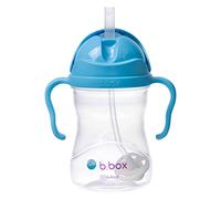 b.box Tasse à Paille Lestée | Pour Boire Quel que Soit l'Angle | Couvercle Rabattable, Gobelet avec Paille, Prise en Main Facile | Sans BPA, Passe au Lave-Vaisselle | Dès 6 Mois | 240 ml