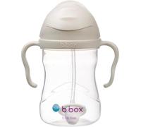 b.box Tasse à Paille Lestée | Pour Boire Quel que Soit l'Angle | Couvercle Rabattable, Gobelet avec Paille, Prise en Main Facile | Sans BPA, Passe au Lave-Vaisselle | Dès 6 Mois | 240 ml