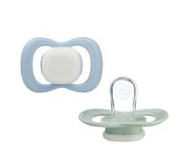 b.box Tétine Phosphorescente Taille 1 | En Silicone | Phosphorescente | 0-6 Mois | Tétine et Collerette Symétriques en Silicone | Sans BPA (Lot de 2)