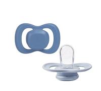 b.box Tétine Taille 1 | En Silicone | 0-6 Mois | Tétine et Collerette Symétriques en Silicone | Sans BPA (Lot de 2)