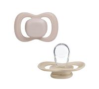 b.box Tétine Taille 2 | En Silicone | 6 Mois et Plus | Tétine et Collerette Symétriques en Silicone | Sans BPA (Lot de 2)