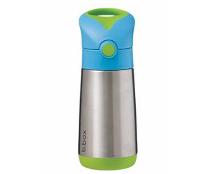 B.Box Thermos Mini bouteille isotherme avec paille Blue 350 ml
