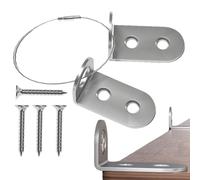 B Brassets pour bois, supports d'angle en métal | L Brassets pour étagères,Prise d'angle de l'atteinte Support de l'étagère avec vis multifonctionnels pour le tiroir de chaise.
