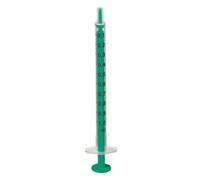 B. Braun 9166017 URUNKT-F jetable 2P seringue à injecter, verte, capacité de 1 ml, paquet de 100