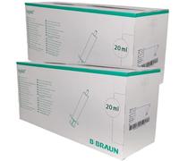 B. Braun Inject 20 ml I Luer Approche excentrique 2 seringues jetables I 2 x 100 seringues à usage unique I Plus PharmaPerle giveaway