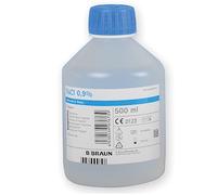 B-Braun - Solution saline stérile Ecotainer, pour une irrigation rapide avec un volume élevé de solution, 10 x 500 ml, 36555