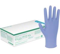 B. Braun Vasco Gants d'examen nitrile light non poudrés bleu lavande 100 pièces taille S