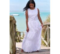 B by Ted Baker B by Ted Baker Broidery Beach White Skirt White EU 42 (UK 14)