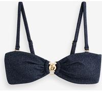 B by Ted Baker B by Ted Baker Textured Sparkle Bandeau Bikini Top