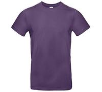 B&C Collection #E190 Tee-Shirt Coton uni pour Hommes Poids Moyen Coupe Droite - Radiant Violet (2XL)