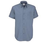 B&C Collection Oxford manches courtes/men - - XXXXL