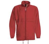 B&C - Veste coupe-vent SIROCCO - Homme (XL) (Rouge) - UTBC102 Rouge, Rouge