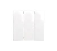 B.Carré triple bouton blanc brillant 5316658999