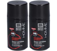 B COM BIO Déodorant Triple action hygiène corps Rouleau 2x50 ml