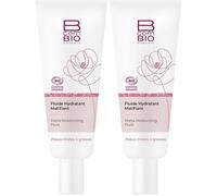 B COM BIO Fluide Hydratant Matifiant Crème Pour La Peau 2x50 ml