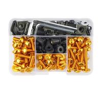 B Compatible Avec Ducati Pour 959 Pour Panigale Pour Corse Pour 1299 Pour Panigale S Anniversario Carénage De Moto Boulons De Pare-brise Kit De Vis Clips D'écrou(Yellow)