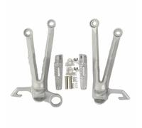 B Compatible Avec Suzuki Pour GSXR1000 2005 2006 Ensemble De Supports De Repose Pieds Pour Passager Arrière De Moto Pièces Universelles Modifiées En Alliage D'aluminium(Silver)