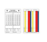 B+D Carte d'arbitrage Handball 50 pièce, Allemand