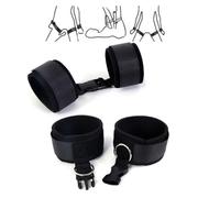 B - D - S - M Nylon Poignet Fixe Chambre à Coucher Set Pratique pour l'opération Yoga Harnais - - Noir