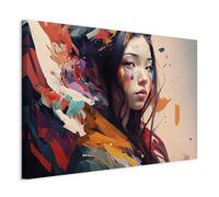 B&D XXL - Grand Tableau Mural Décoration Moderne Salon, Abstrait, 120x80 cm