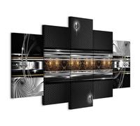 B&D XXL - Grand Tableau Mural Décoration Moderne Salon, Abstrait, 150x75 cm