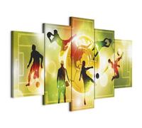 B&D XXL - Grand Tableau Mural Décoration Moderne Salon, Football, 150x75 cm