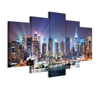 B&D XXL - Grand Tableau Mural Décoration Moderne Salon, New York, 150x75 cm