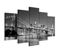 B&D XXL - Grand Tableau Mural Décoration Moderne Salon, New York, 150x75 cm