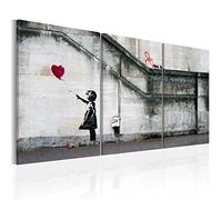 B&D XXL - Peinture acrylique 120x60 cm - Effet texturé ou coup de pinceau - Décoration avec finition faite à la main - Salon chambre - Finition artisanale - Mur de graffitis de Banksy 020115-9