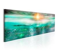 B&D XXL - Peinture acrylique Paysage 135x45 cm - Effet texturé ou coup de pinceau - Décoration avec finition faite à la main - Finition artisanale - Abstrait Artistique c-A-0111-b-d