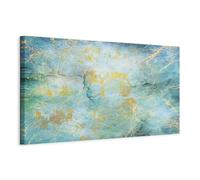 B&D XXL - Tableau décoratif abstrait 150x50 cm - Impression sur toile colorée - Décoration murale pour salon et chambre - Fond de texture océan abstraction a-A-0702-b-a