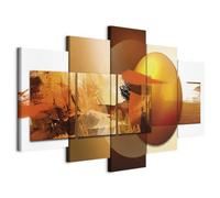 B&D XXL - Tableau décoratif moderne 150x75 cm - Impression sur toile colorée - Décoration murale pour salon et chambre - Abstraction figures géométriques modernes 020101-84