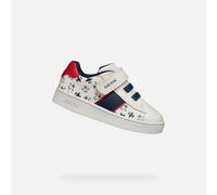 Geox Baskets bébé garçon B ECLYPER Boy A - Blanc/Rouge - Légères pour les premiers pas - Taille 26