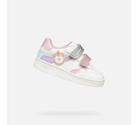 Geox Bébé Fille B Eclyper Girl B Basket, Optic White Lt Lilac, 20 EU
