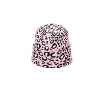 (B) Ensemble bonnet et écharpe à pompon pour femme, 2 pièces, chaud et sexy, en fourrure, motif léopard,