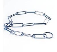 B&F Collier Étrangleur Chainette Chromé Mailles Ovales pour Chien 3,8 x 60 cm