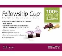 B & ‿H Publishing Group 63431 Commun Fellowship Cup Boîte de 500 gaufrettes préremplies