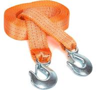 B-Home Corde de remorquage 3,5 T 4 m pour câble de remorquage avec deux crochets aux deux extrémités, résistance jusqu'à 3,5 tonnes (4 mètres)