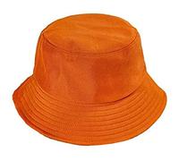 B-HOT 2Pcs Bobs Été pour Adulte Enfant Chapeau de Pêche Soleil Pliable Plage Camping Randonnée Orange