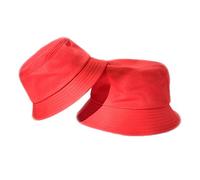 B-HOT 2Pcs Bobs Été pour Adulte Enfant Chapeau de Pêche Soleil Pliable Plage Camping Randonnée Rouge