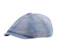 B-HOT Béret Casquette Plate pour Femme Homme Newsboy Chapeau Gatsby Gavroche Elastique Eté pour Plage Sport A:Bleu