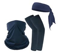 B-HOT Manchettes de Bras Anti UV Cache Cou Elastique Bandeau Cheveux | Ensemble Protection Solaire Bandana Multifonction Tour de Cou Bandeau à Nouer pour Cyclisme Vélo Randonnée Sport Extérieur