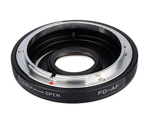 B.I.G. 421359 Objectif FD Canon Adaptateur avec lentille à Sony A Noir