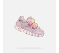 Geox B IUPIDOO Girl A Baskets pour bébé Fille, Rose/Jaune LT, Taille 20 EU